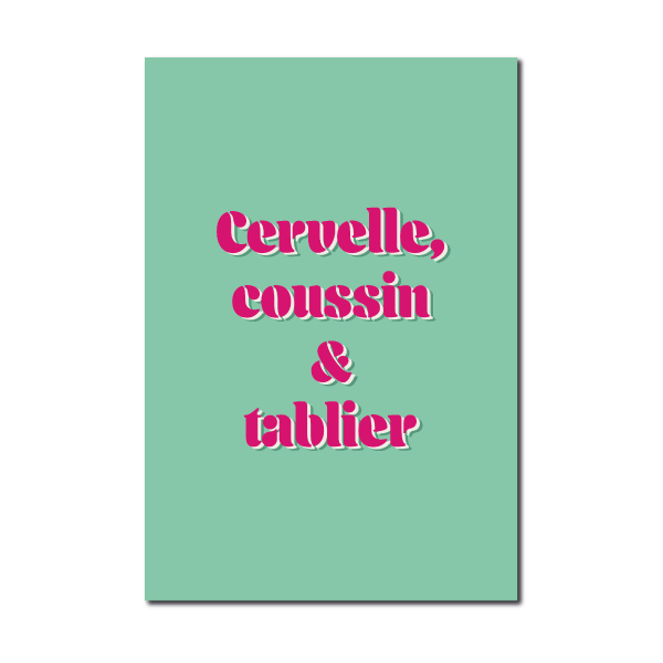 Cervelle, coussin et tablier - Studio Monet