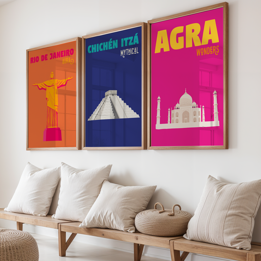 Trio d’affiches – Créez votre harmonie murale (format A4 ou A3)