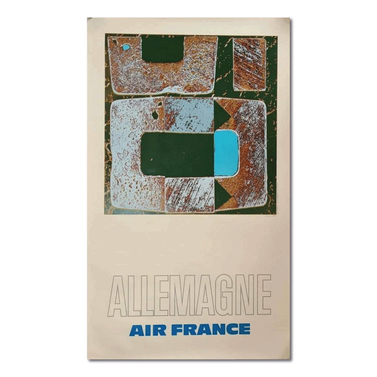 Air France Allemagne - Affiche ancienne de Ramond Pages 1971 - Studio Monet