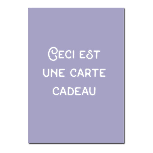 Carte cadeau - Studio Monet